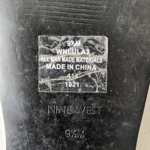 Nine West braided woven sandal slides, flat summer shoes, size 9.5 - Picture 4 of 4